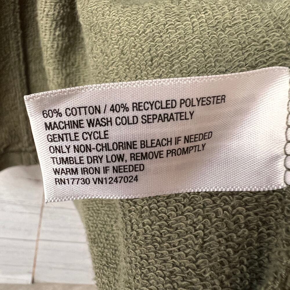 Knox Rose Jacket Womens Size XL Olive Green Drape Front Cotton Blend Pockets - Picture 13 of 16